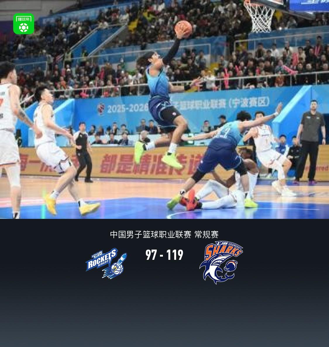 乐鱼app-上海119-97大胜宁波取17连胜，古德温32+4+8，杰克逊空砍36分